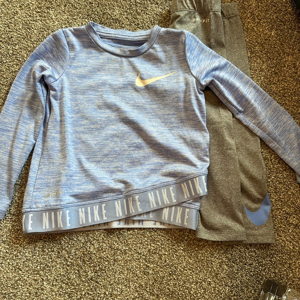 Nike Kids Blue & Gray 2 Pc Set